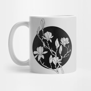 Magnolia b&w Mug